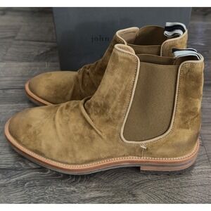 Men's John Varvatos Freeman Chelsea Boots Size 9 NEW Brownstone F4222Z1